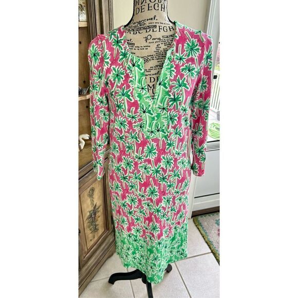 Crown & Ivy 3/4 Sleeve Split V-Neck Dress - Picture 5 of 7